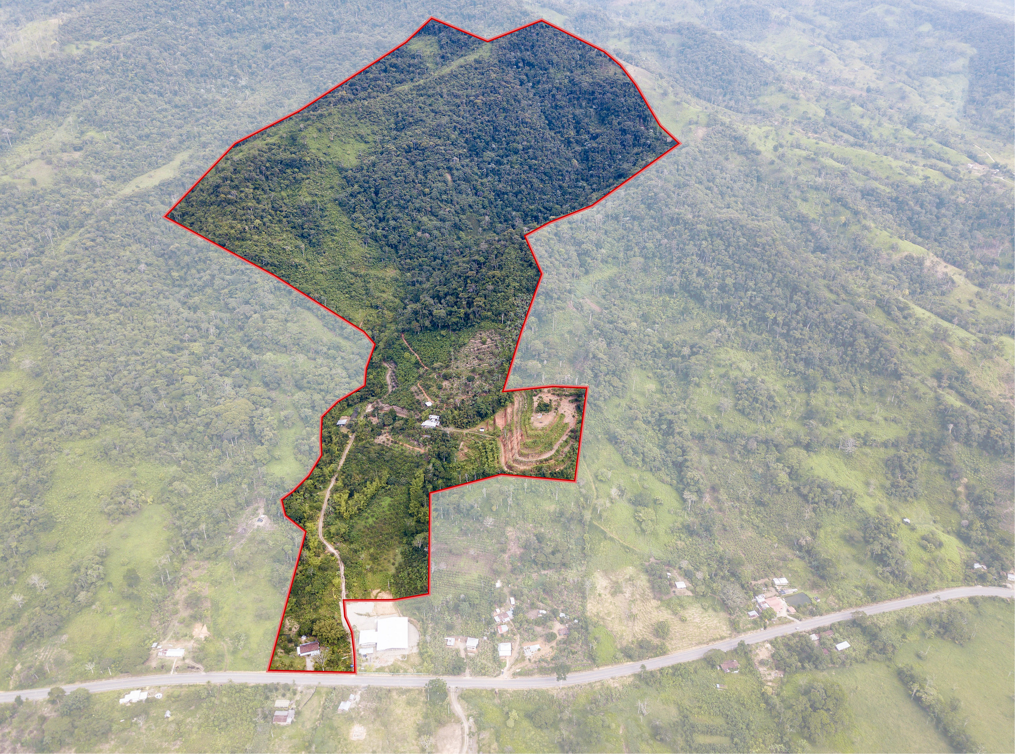 Tropical Farm Ecuador Aerial Drone View 2020